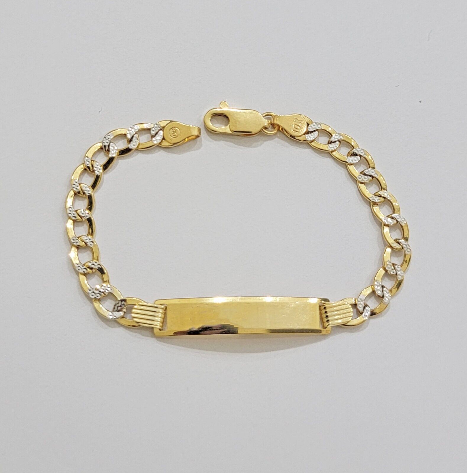 14kt Gold Filled Cross ID Bracelet for girls or boys
